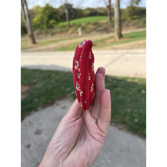 Vintage 90s Vera Bradley Americana red blue paisley sunglass case preppy classic - Picture 8 of 10